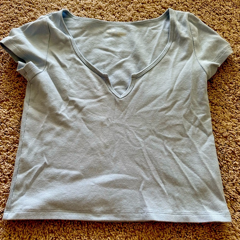 Aerie small cropped ribbed t-shirt